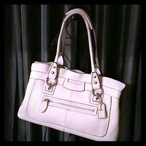 Coach Penelope White Pebble Leather Shopper - LN
